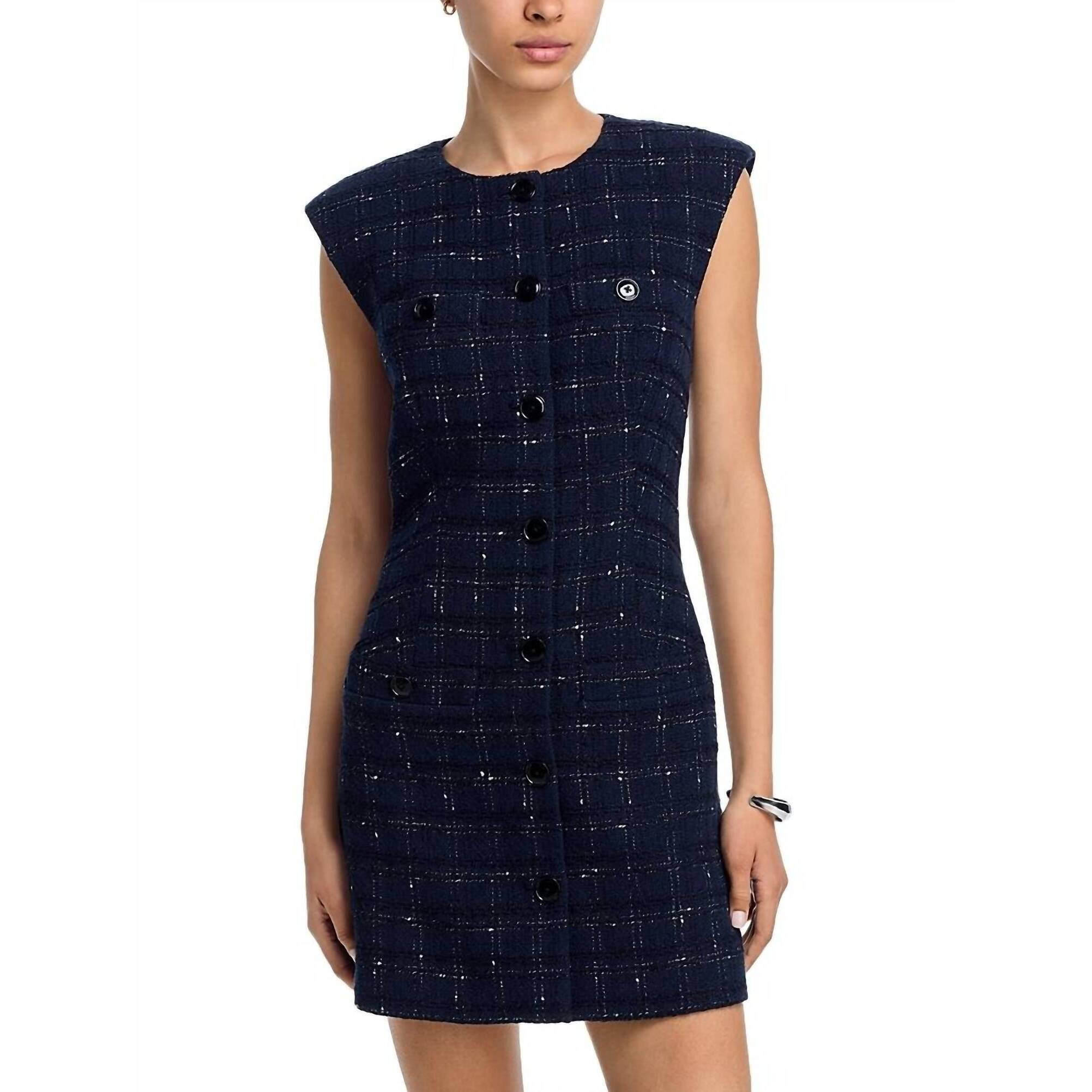 New Veronica Beard Tamara Mini Dress In Navy